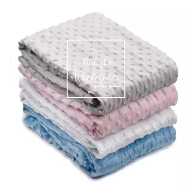 Selimut bayi double fleece polos / baby blanket