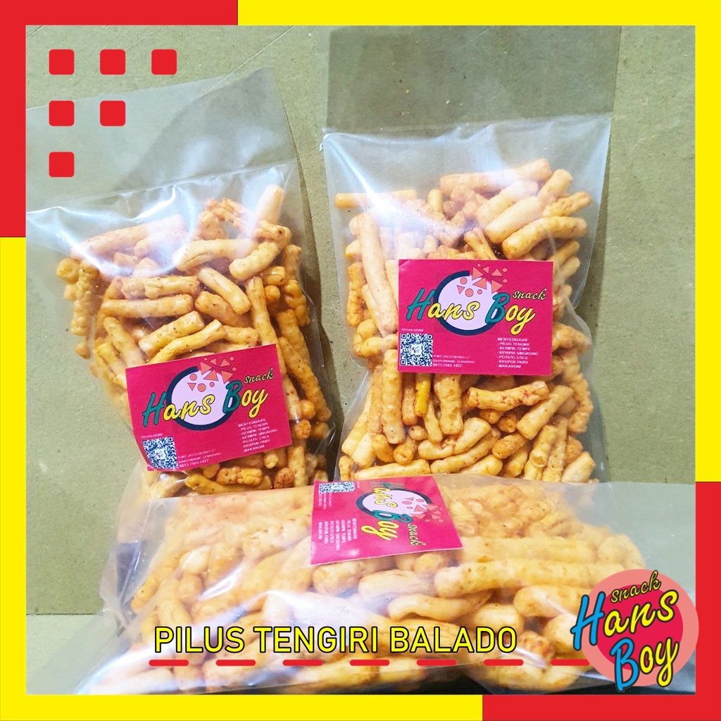 

Krupuk Tengiri Hansboy (Pedas Cabe Merah) 70gr