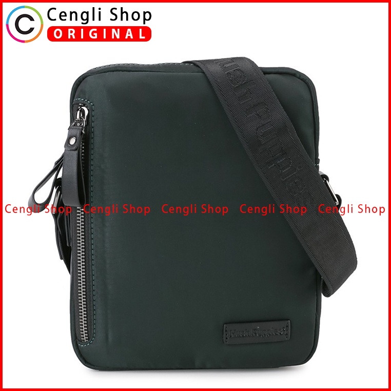 TAS SELEMPANG PRIA HUSH PUPPIES SLING BAG ORIGINAL HIJAU GREEN HM098