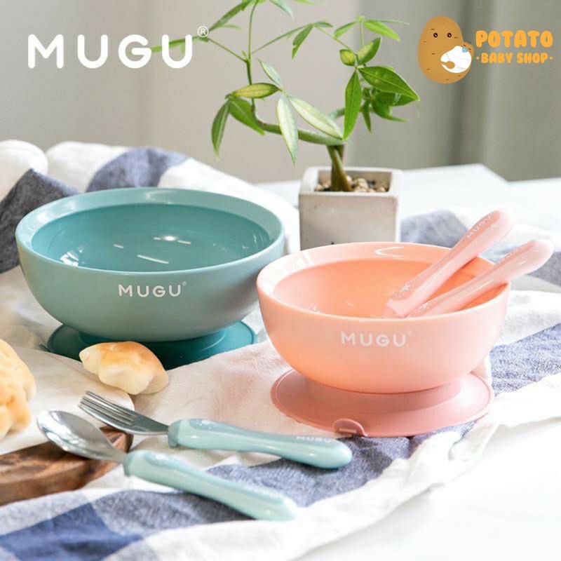 Mugu Antispill Suction Bowl - Mangkuk Makan Anak