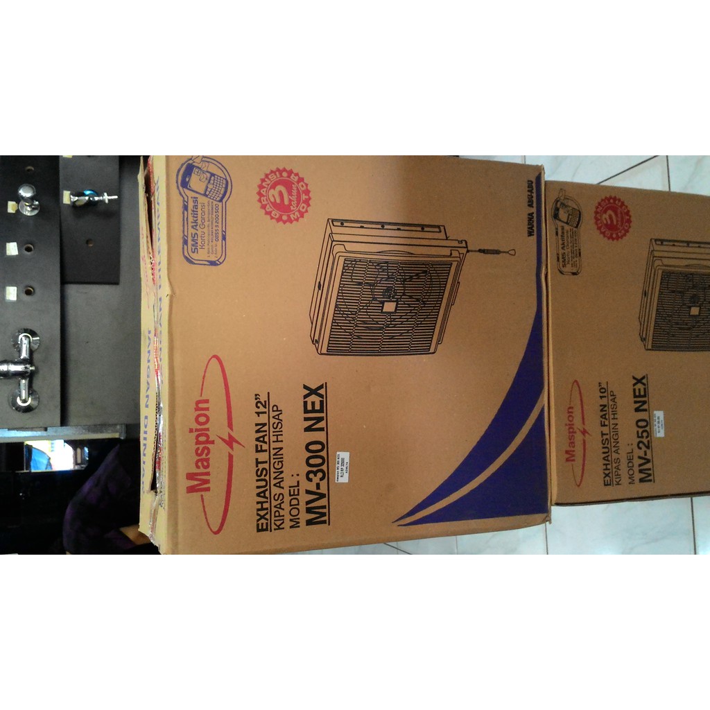 Maspion MV-300 NEX Kipas Exhaust Fan Hexos Heksos Dinding 12 Inch