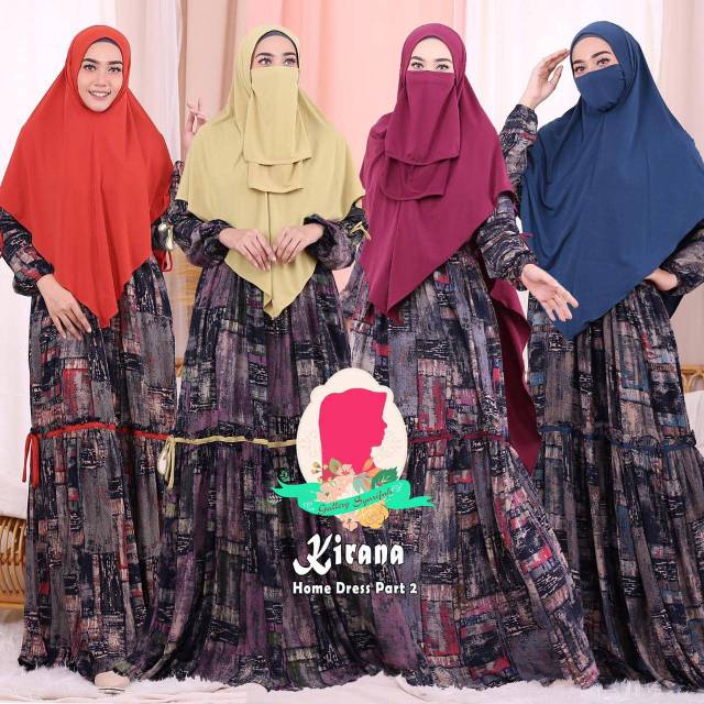 ORIGINAL Gamis Casual Kirana Syar'i by Gallery Syarifah - hijab Cadar Busui Realpic