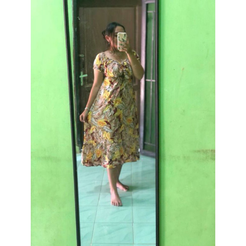 daster kerut panjang