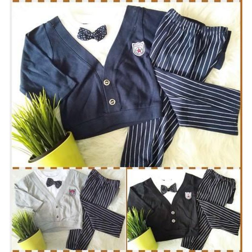6-18 Bulan/Baju Setelan Anak Bayi Laki-Laki Sweater Panjang