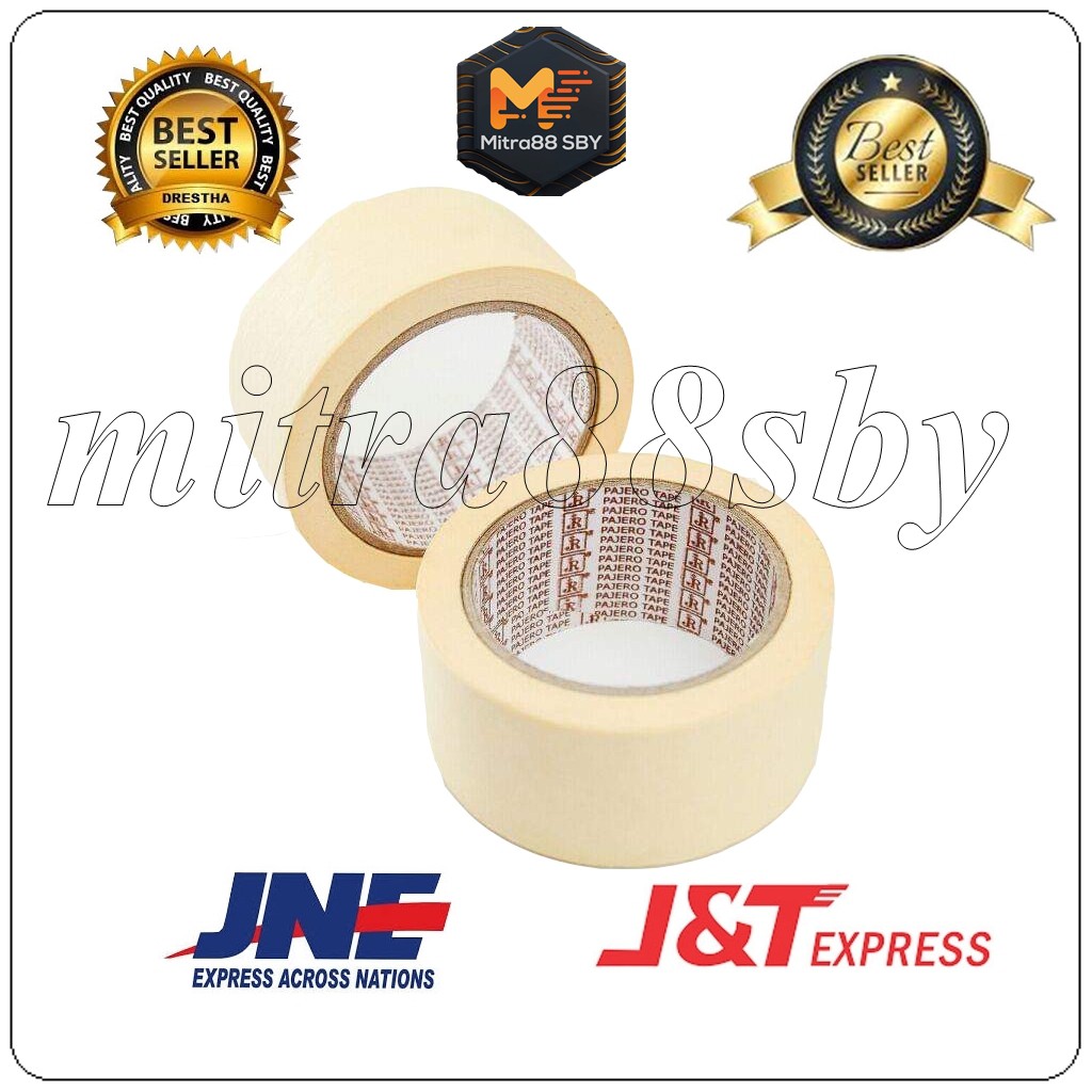 Mitra88sby isolasi masking tape ( isolasi kertas ) 15mm 24mm 48mm