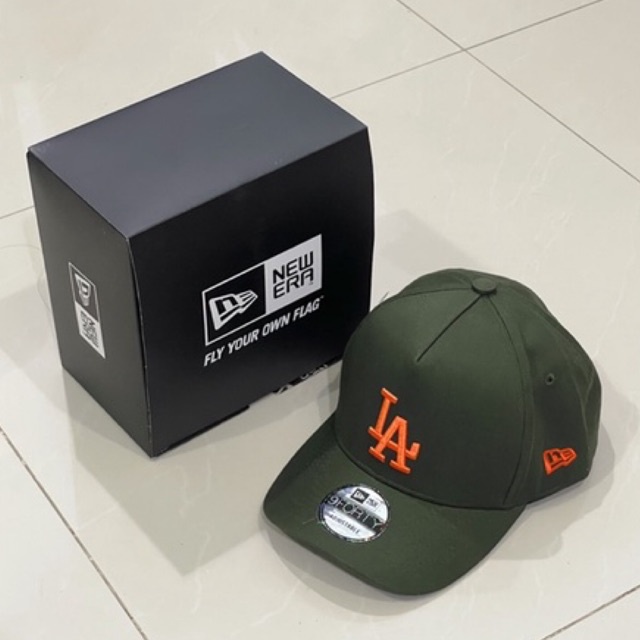 Topi Baseball LA Los Angeles New Era NY Hijau Army Import Caps