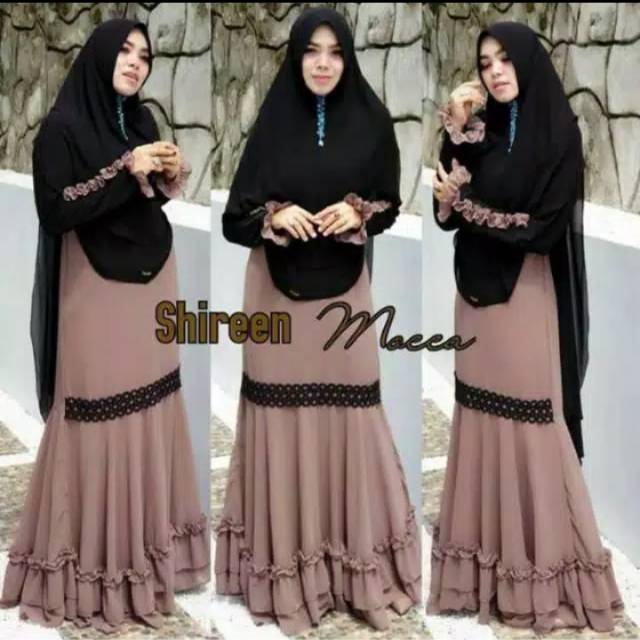 Gamis Syari shireen mocca aldisa