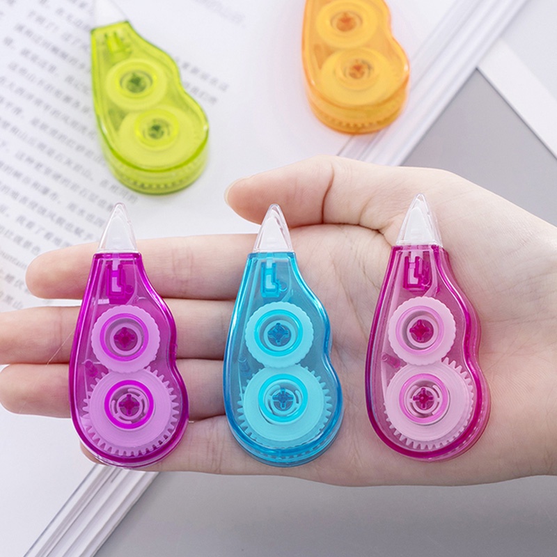 6 Pcs Transparent Rainbow Color Correction Tape Student Portable Writing Correction Supplies