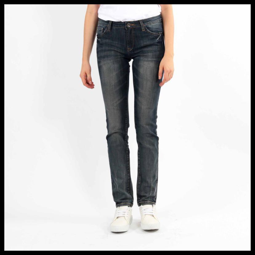 Celana Jeans Wanita Panjang Slim Fit High Waist City Jeans Zg 9