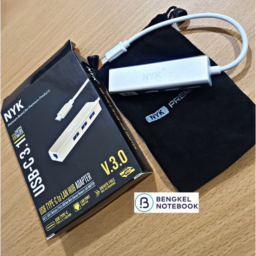 Converter TYPE C USB HUB 3PORT + LAN