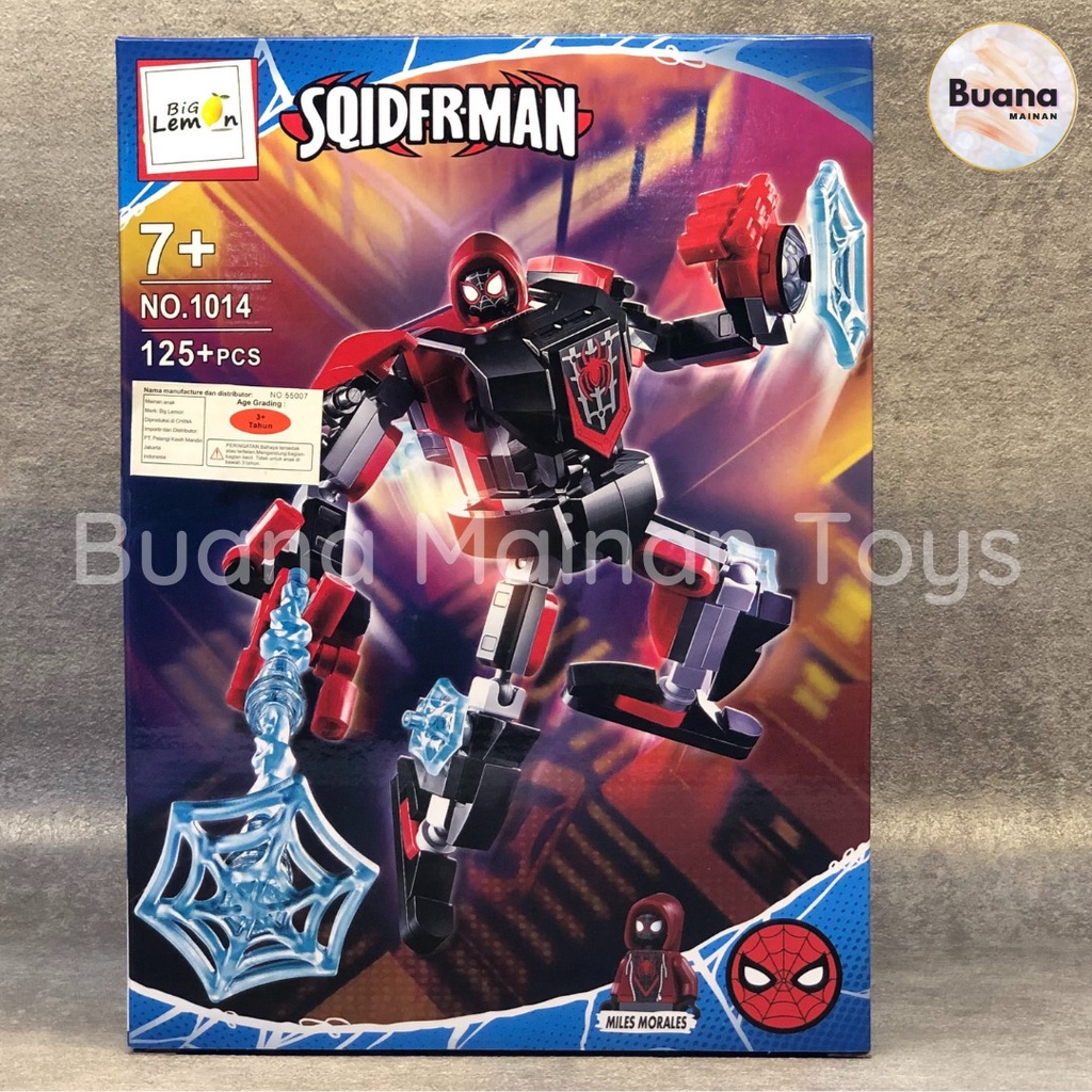 BRICKS KSZ SPIDERMAN 1014 KARAKTER MARVEL PAHLAWAN ROBOT SPIDER MAN