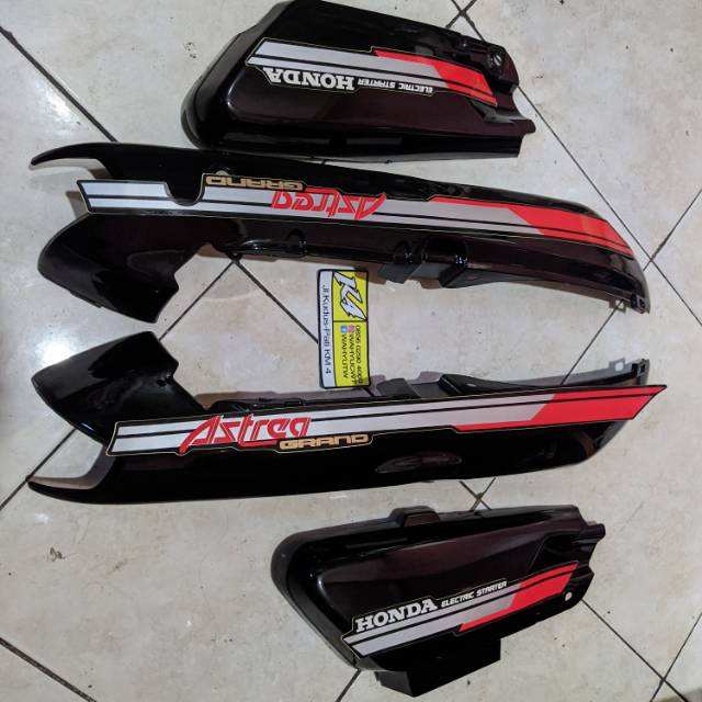 BODY ASTREA HONDA GRAND BULUS  91 BODY DAN  BOX AKI BONUS STRIPING