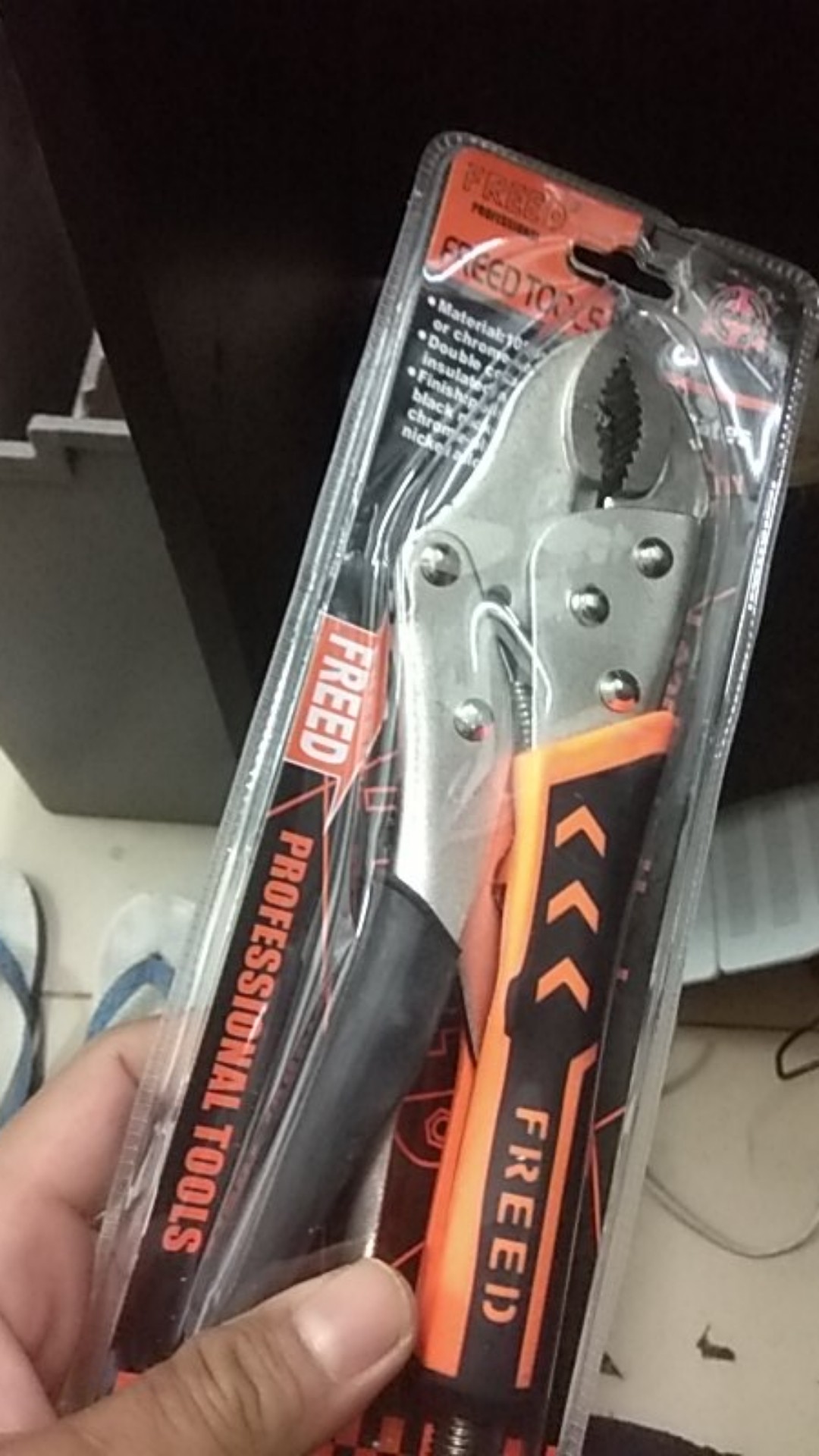 Tang Buaya Gagang Karet 10 Freed Locking Plier Heavy Duty
