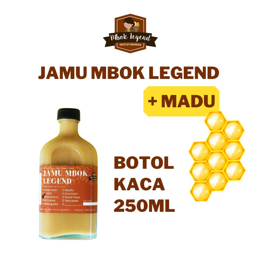 

Jamu Mbok Legend + MADU BOTOL KACA 250 ml