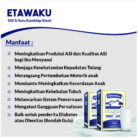 Etawaku Platinum Susu Kambing Etawa Murni Untuk Kesehatan Jantung Mengatasi Pernafasan Obesitas