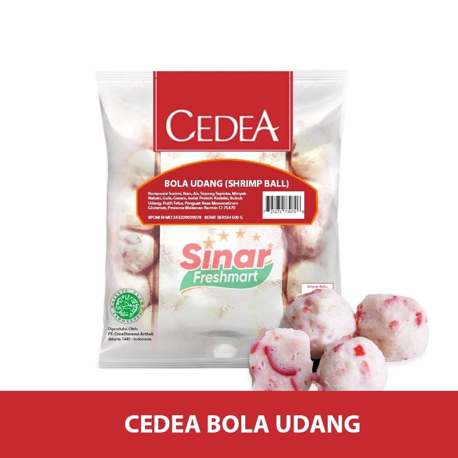 

[SINAR.FRESHMART] CEDEA Shrimp Ball / Bola Udang/Bakso Udang [500gr]