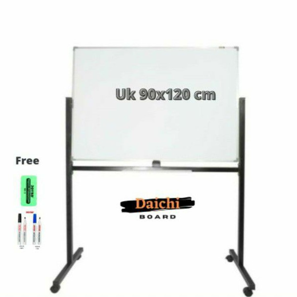 

Papan Tulis / Whiteboard Daichi Magnetic Single Face Stand Uk 90x120