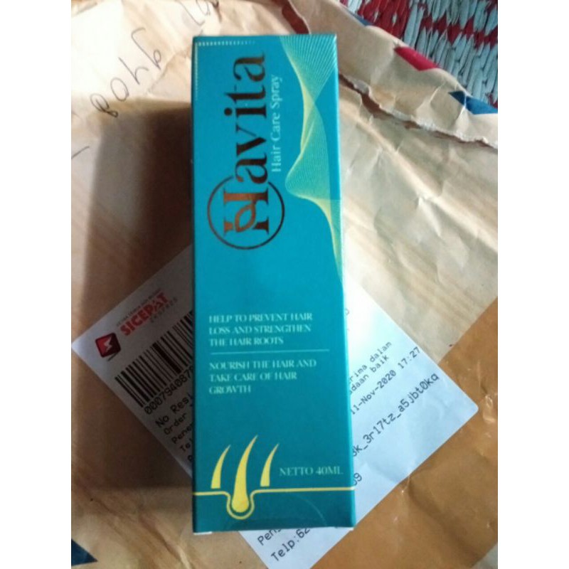 HAVITA Herbal Alami Membantu Memghentikan Kerontokan Rambut Secara Kendalam havita 40ml