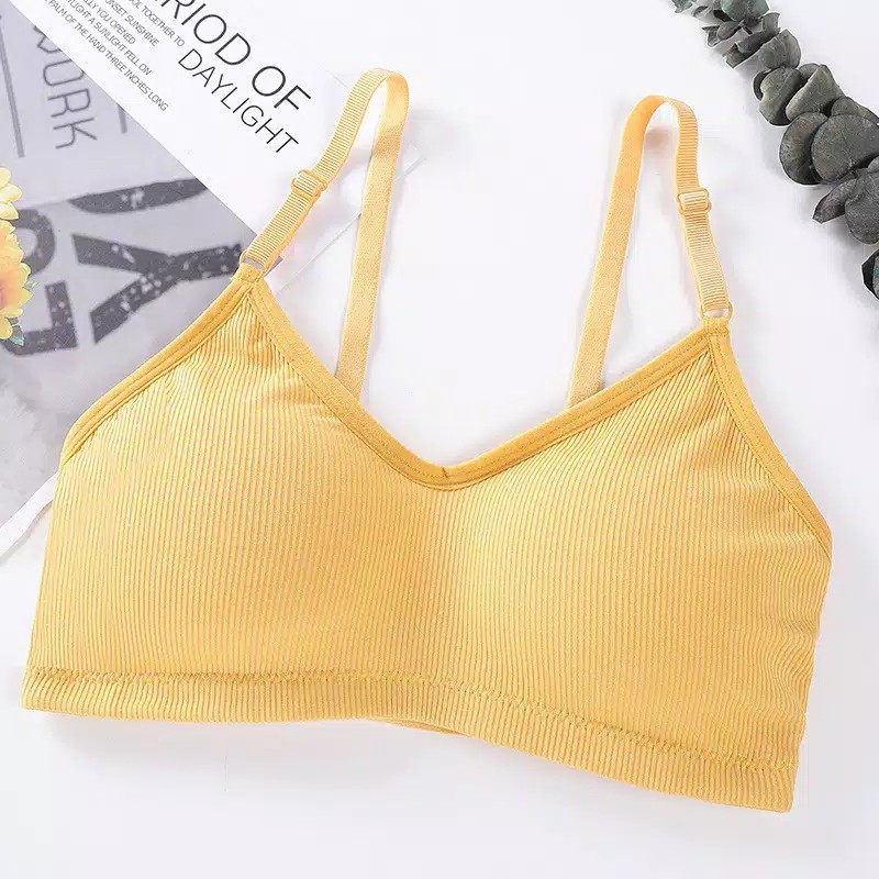 *ALIBABA1688*COD Bra Wanita Tanpa Kawat Dengan Bahan Halus