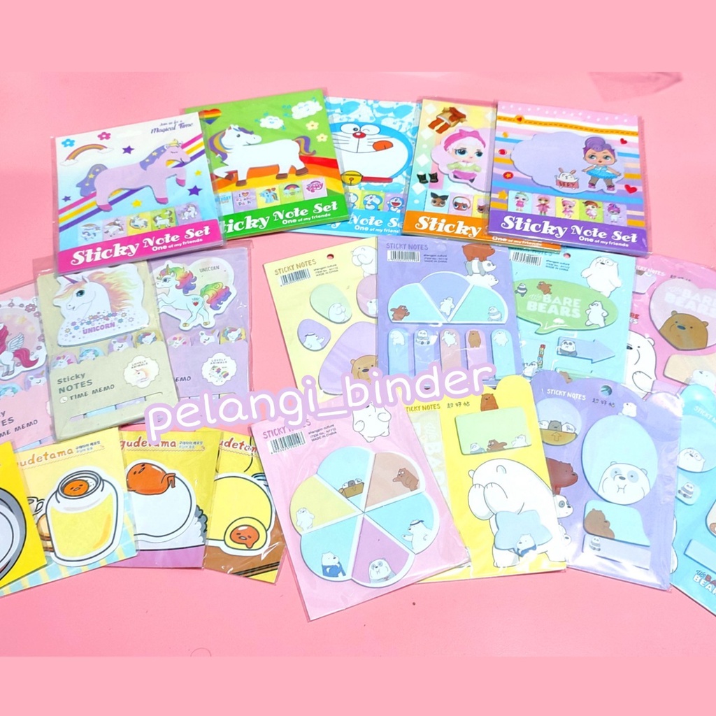 

Stickey Notes Doraemon Unicorn Lol