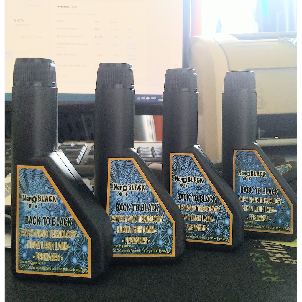 NANOBlack Polish BACK TO BLACK Penghitam Body PERMANEN untuk Motor Mobil / Penghitam Dasboard