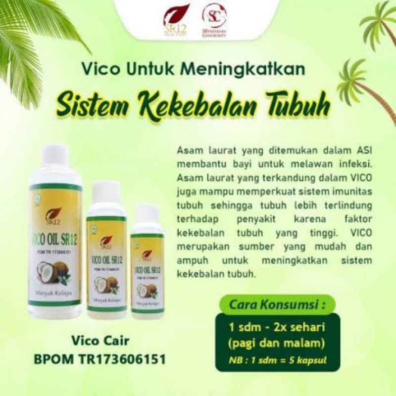 

VICO OIL SR12 - MINYAK KELAPA MURNI - MINYAK KELAPA ASLI