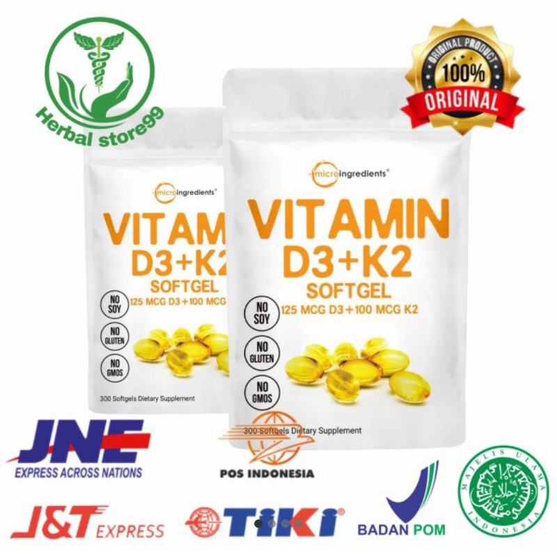 Jual micro ingredients d3 k2 vitamin D3 5000iu+k2 Shopee Indonesia