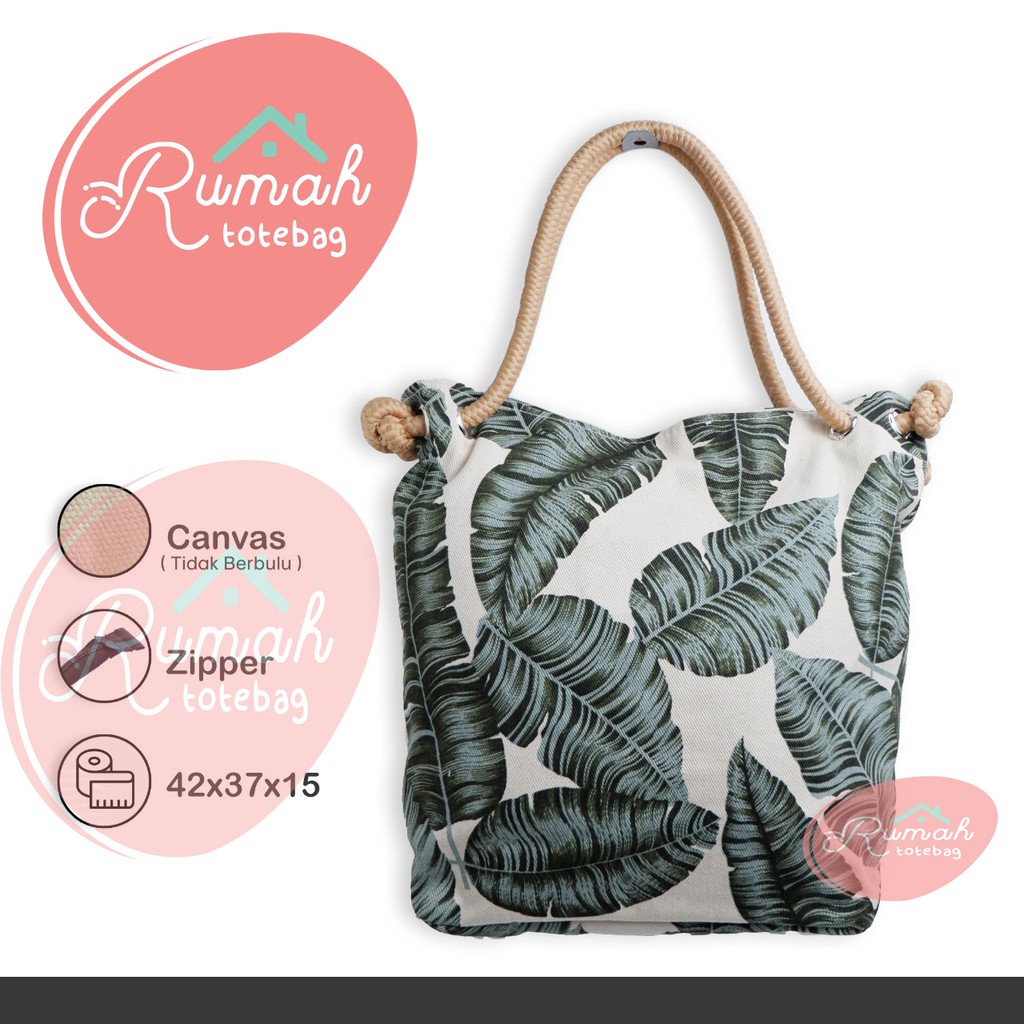 TAS_BDG - TOTEBAG SUMBU UNIK MOTIF FLORA