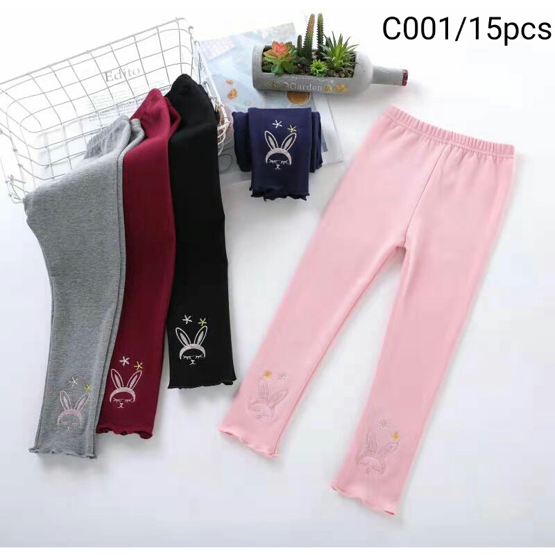 3 Pcs Legging Anak Perempuan Import Paket 3 Pcs Leging bayi balita 100% Cotton Import Ukuran 6 bulan - 10 tahun