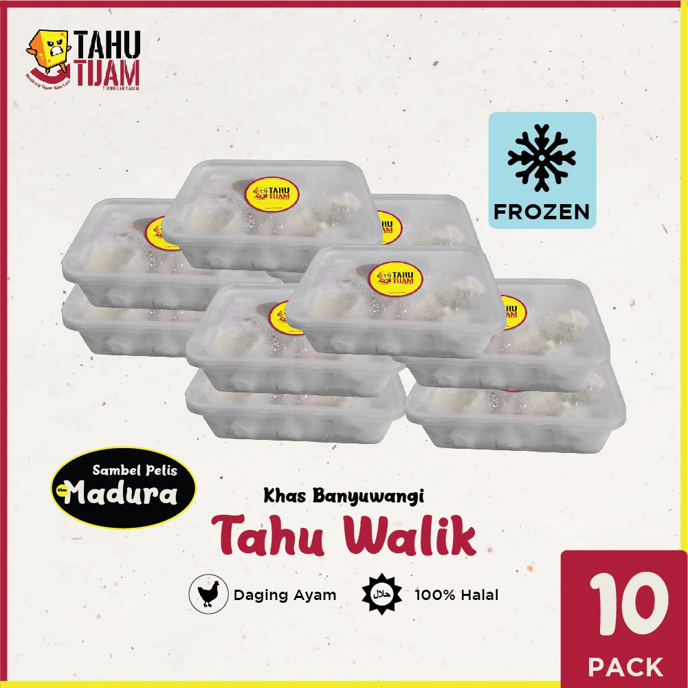 

Tijam Tahu Walik Khas Banyuwangi FROZEN - GORENG 10 PACK