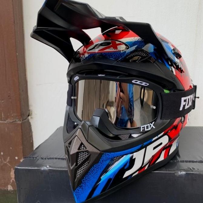 Kacamata Helm Cross Supermoto goggle Racecraft JetSki Fox Air - Hitam