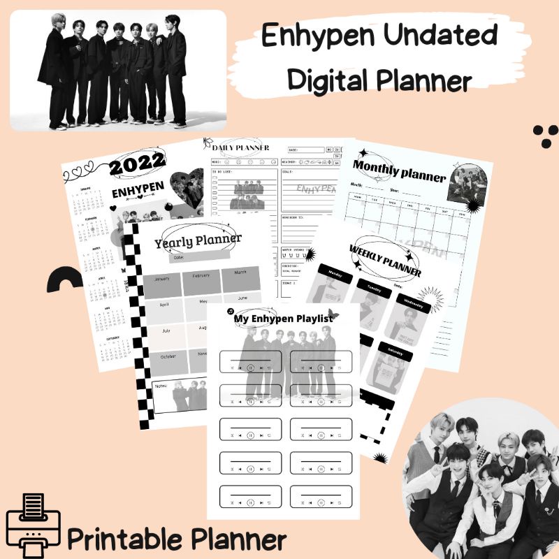 

ENHYPEN Undated Printable Planner