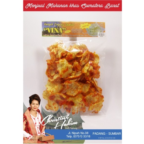 

Kerupuk Emping Melinjo Spesial VINA / Karupuak Baguak Padang Pariaman