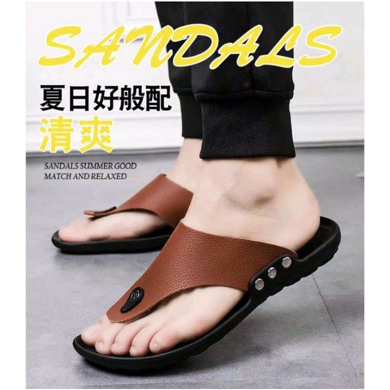 SANDAL KULIT PRIA / SANDAL FASION IMPOR / BEST SELLER / SANDAL PRIA TERLARIS