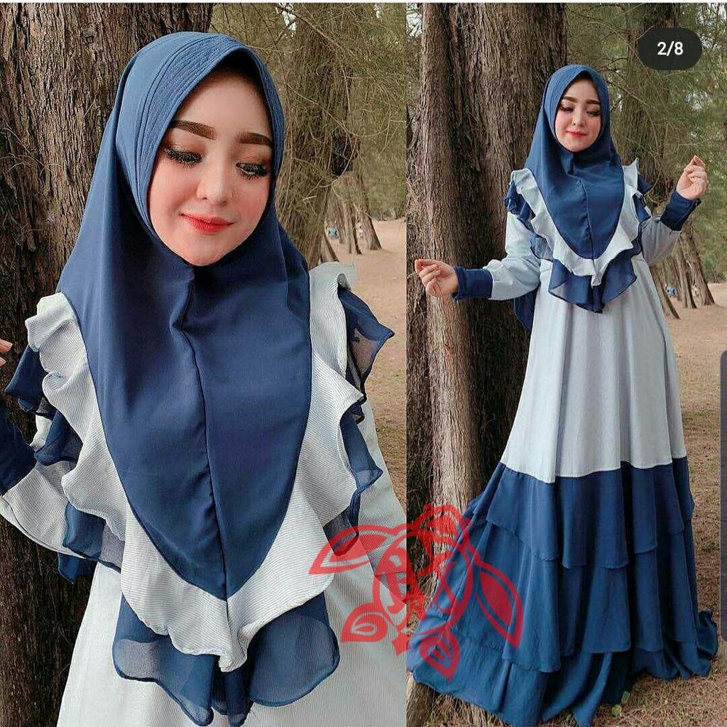 COD ✔ SYARI MAURAS / MAXI DRESS MAURAS / PAKAIAN MUSLIM WANITA / PAKAIAN HIJAB
