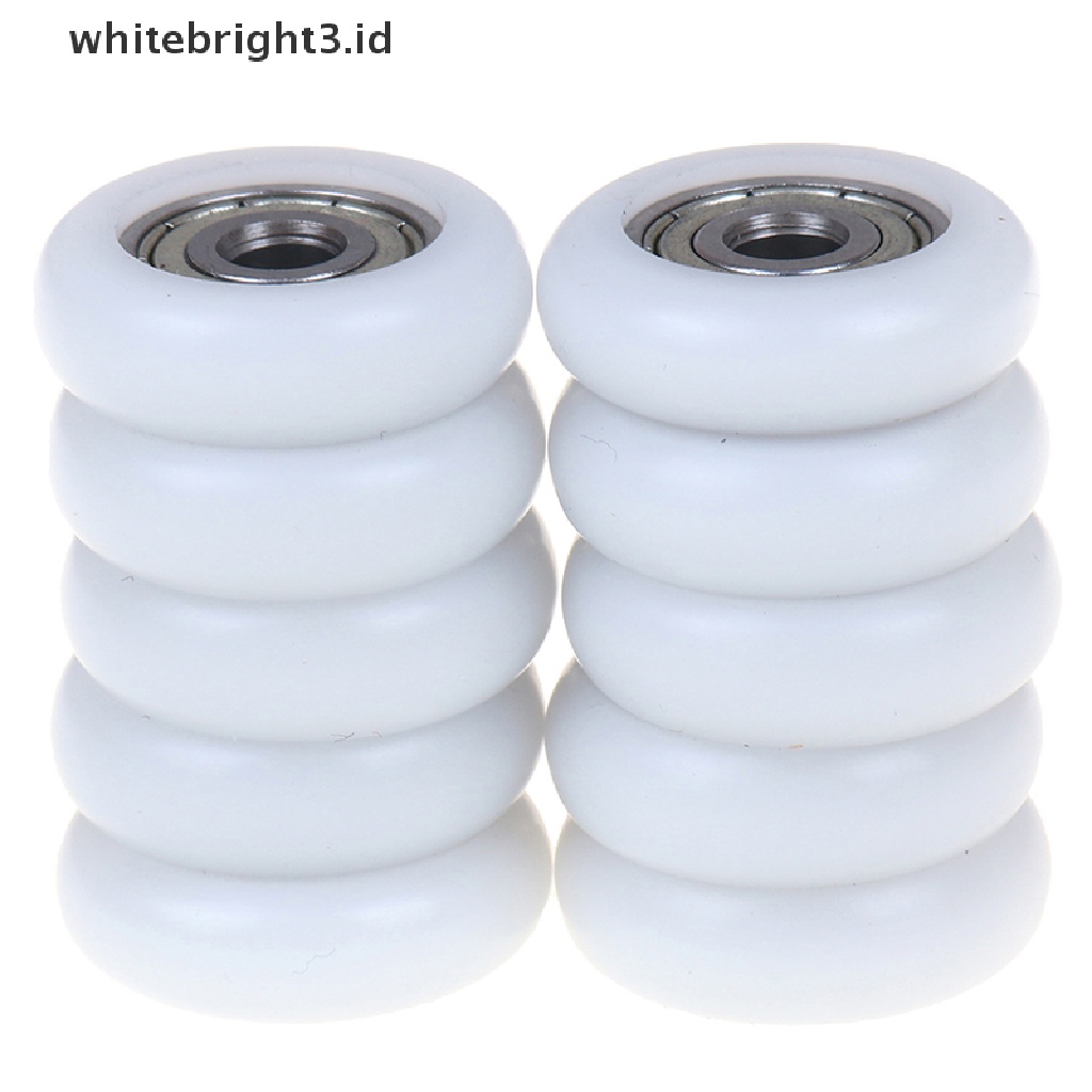 (whitebright3.id) 2 / 5 / 10 Pcs Roda roller Geser Pengganti Bahan Plastik Untuk Pintu shower