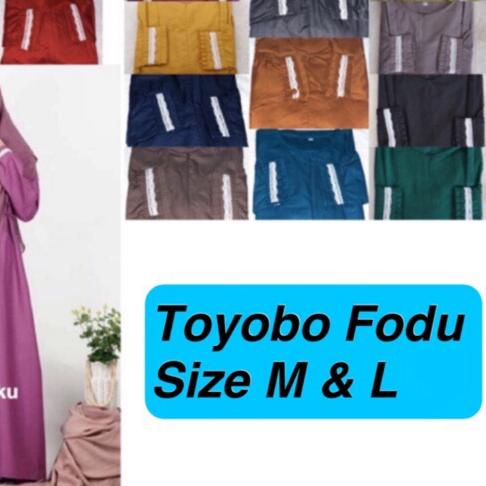 ۩ Gamis Toyobo FODU Lengan Renda ♣