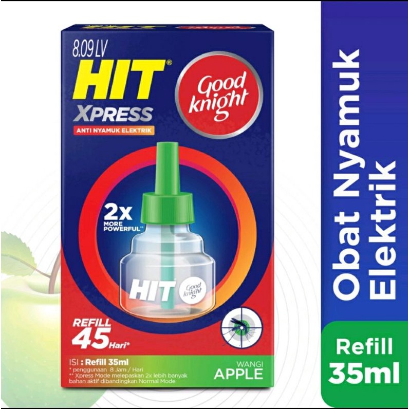 HIT XPRESS REFIL / Isi Ulang 45 Hari isi 35 ML Siap Bunuh Nyamuk