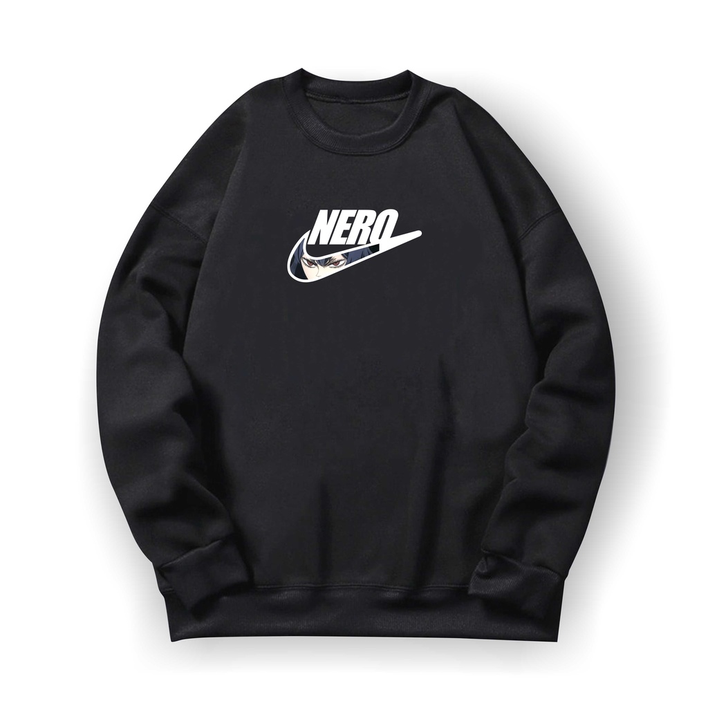 NERO Sweater Crewneck II NERO Basic Sweater II Sz M - XL ( Pria &amp; Wanita / Anak &amp; Dewasa )