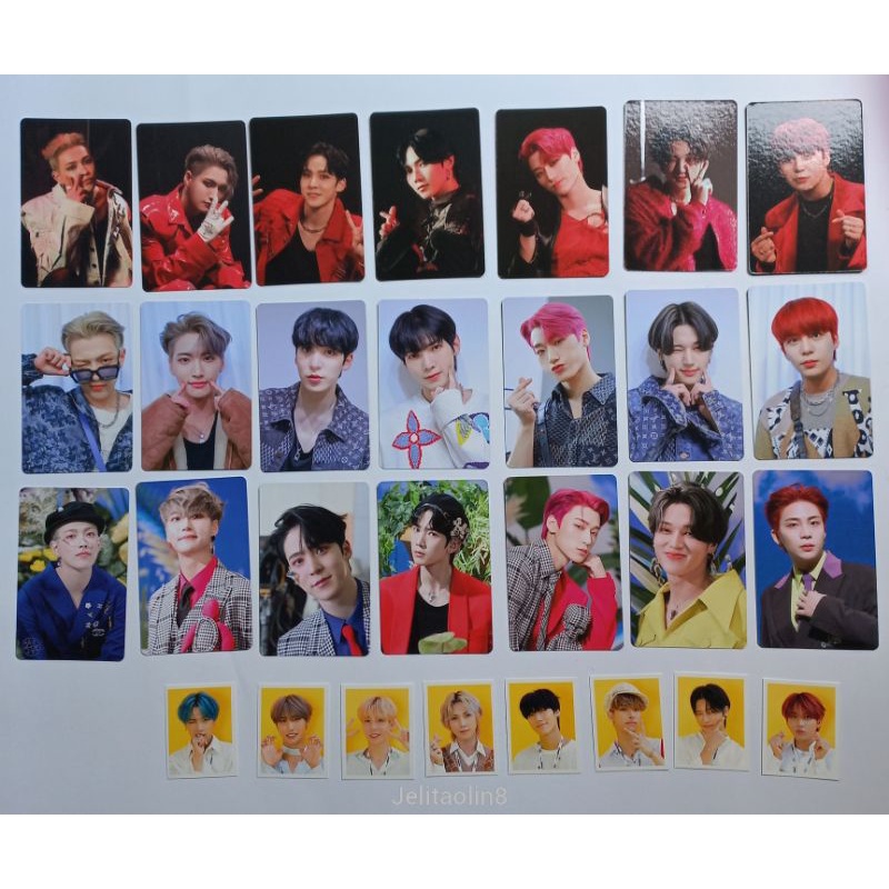 Ateez Official Photocard subk + id set hongjoong seonghwa yunho yeosang san mingi wooyoung jongho