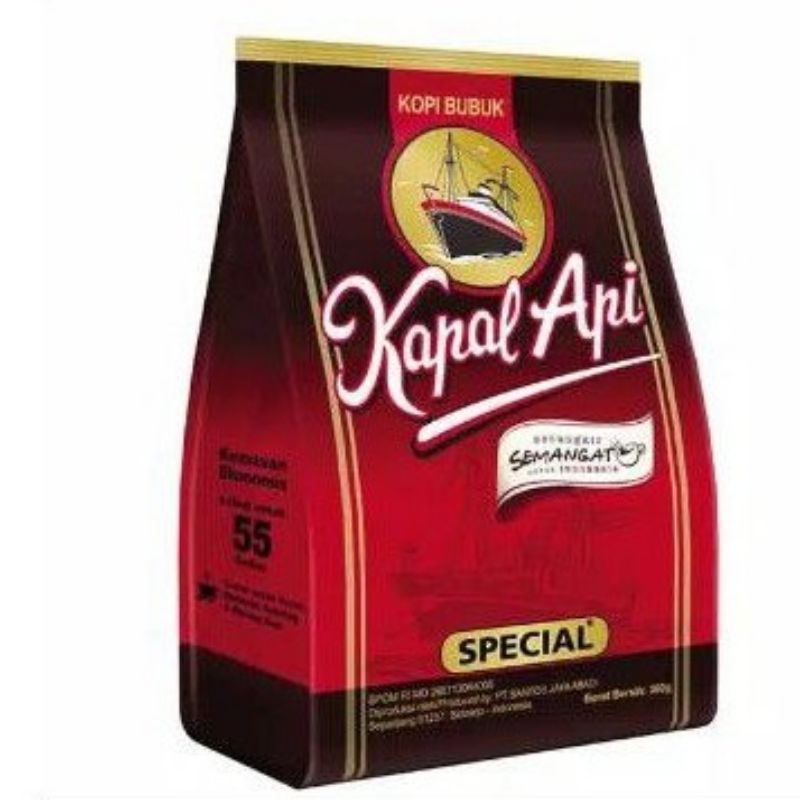 

Kopi Kapal Api 380 gram Merah / Kopi Kapal Api Spesial Merah 380gr