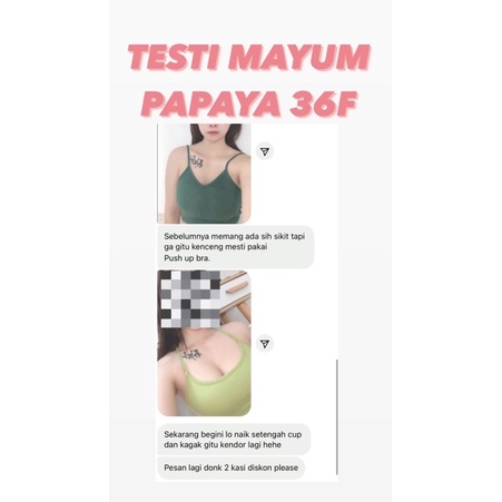 Mayum Papaya 36F | PEMBESAR PAYUDARA PENGENCANG PAYUDARA PERMANEN | Pengaktif hormon kewanitaan