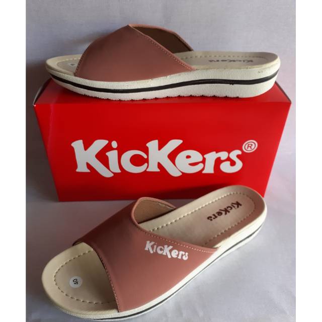 Kickers Wanita Grade Ori, Slilp on Sandal