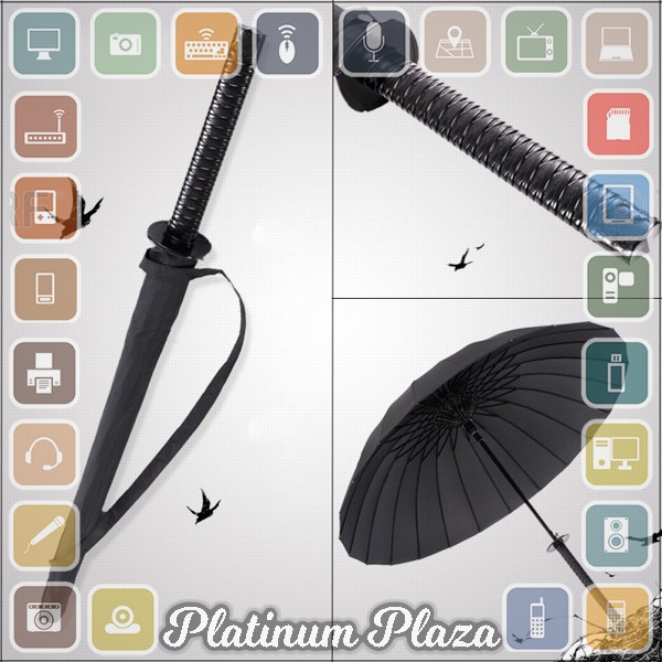 HHYUKIMI Payung Unik Jepang Bentuk Samurai Katana - B062 - Black`1QLX6N-