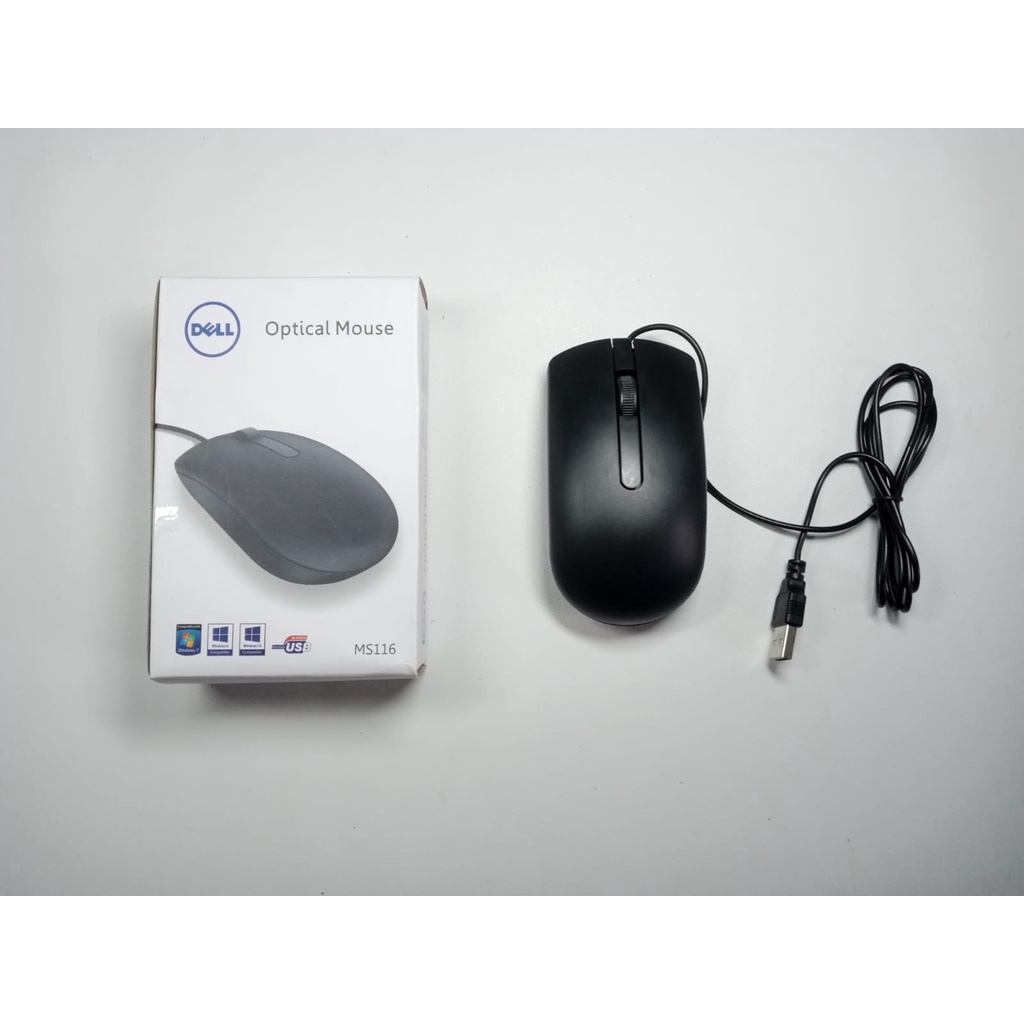 Dell Optical Mouse MS116 Wired and USB  Original