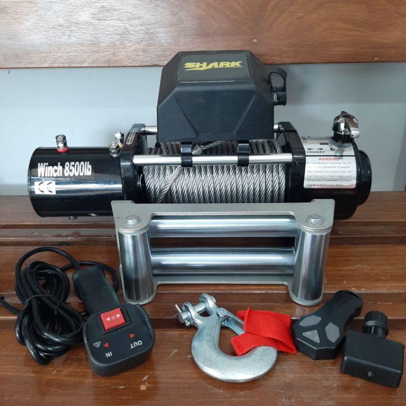 shark winch 8500lbs electrick winch tabor warn runva tmax