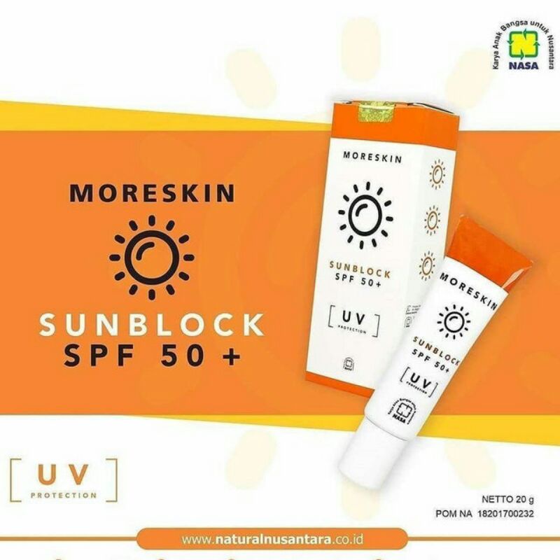 MORESKIN SUNBLOCK SPF 50+ ORIGINAL 100%