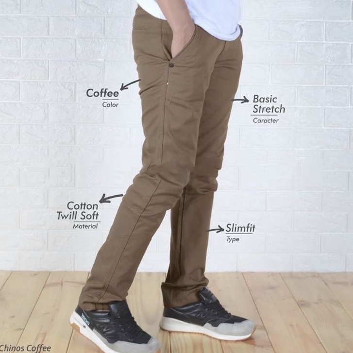 NEW PRODUCT Celana Original Chinos pria RHINO TERBARU melar halus combed diamont