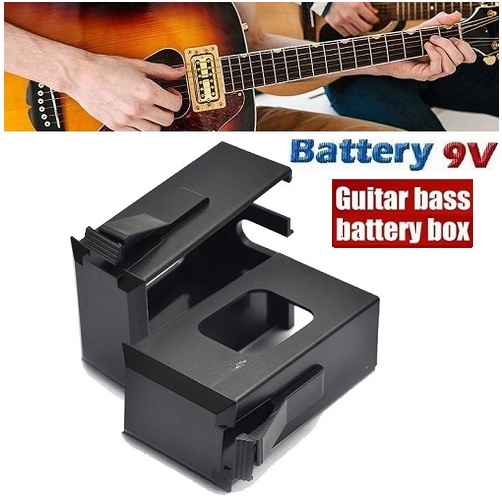 Casing Penyangga Box Holder Battery 9V Pickup Guitar Akustik