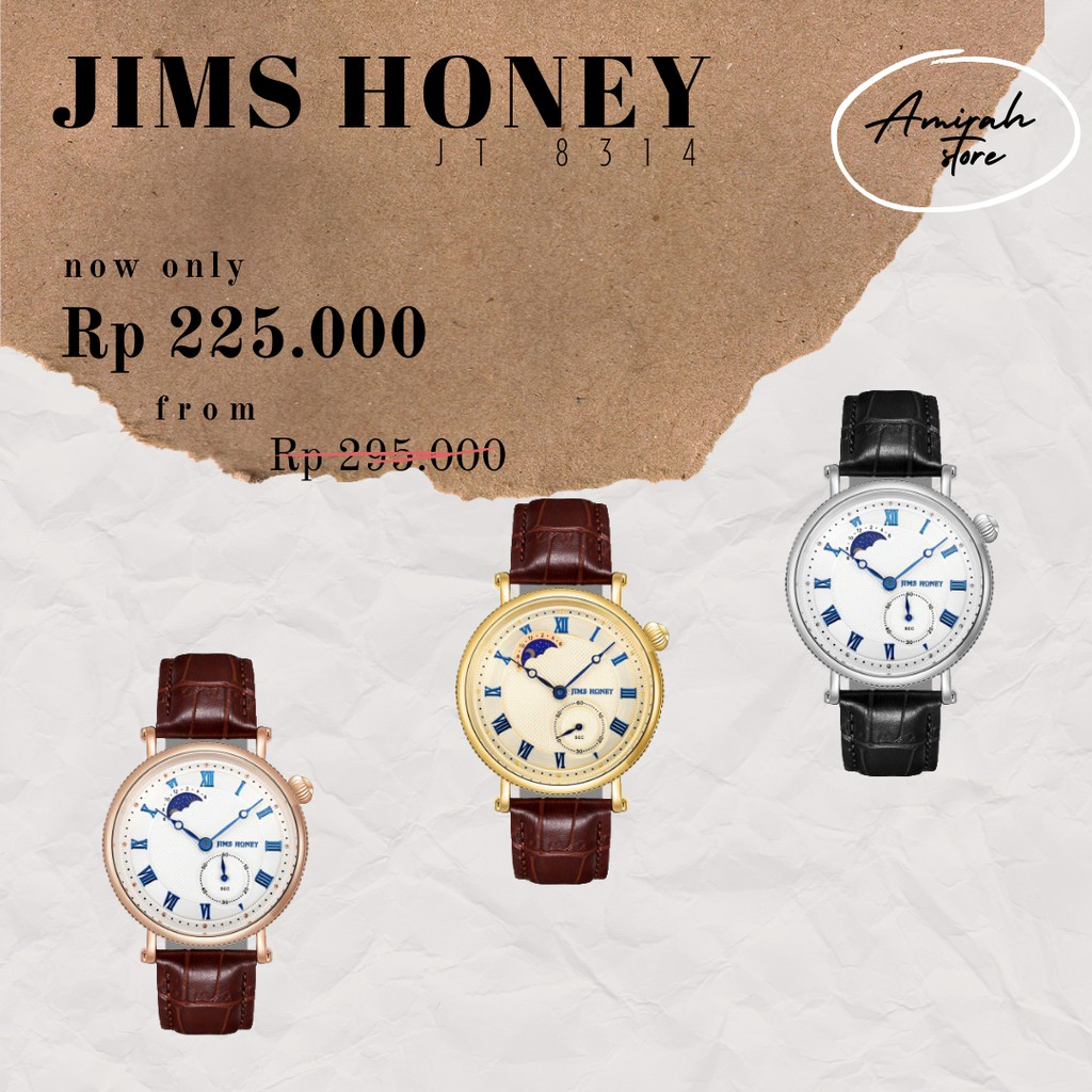 Jam Tangan Pria Jims Honey JT 8314 / MenWatch / Jam Tangan Analog / Jam Tangan Pria